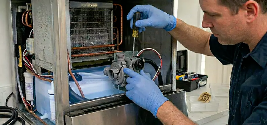 Commercial Ice Maker Water Pump Repair in South Boston
