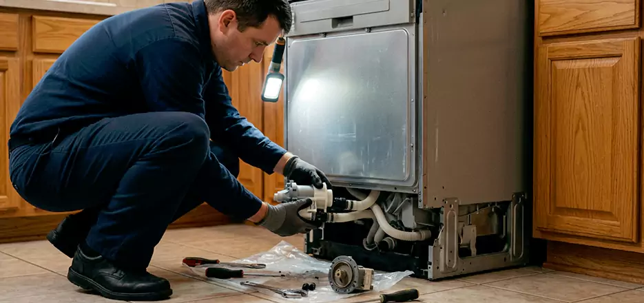 Dishwasher Drain Hose Repair in South Boston