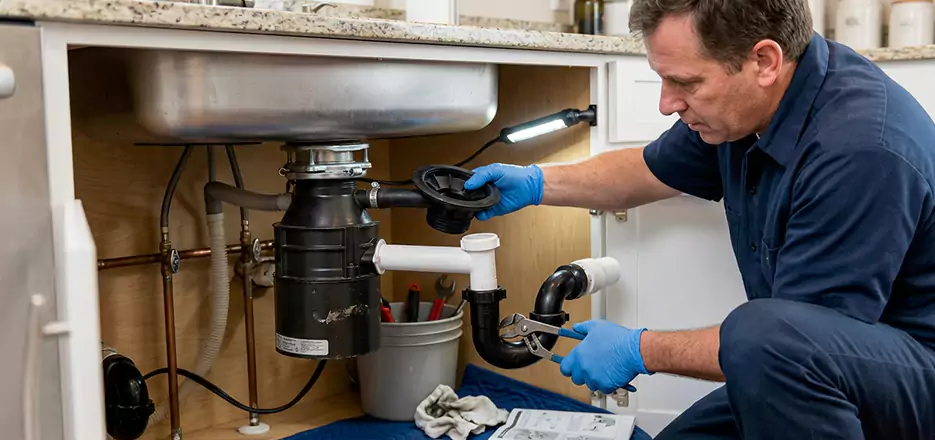 Garbage Disposal Splash Guard and Trap Installation in South Boston